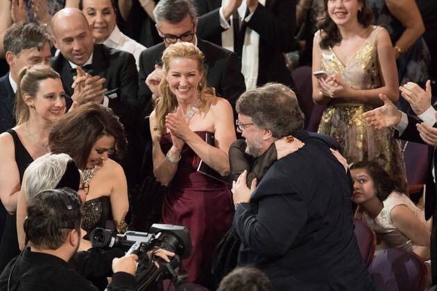 Guillermo del Toro wins the Oscar for achievement in directing for work on The Shape of Water during the live ABC Telecast of The 90th OscarsÂ® at the DolbyÂ® Theatre in Hollywood, CA on Sunday, March 4, 2018.  Copyright: xScottxDiussax 33546_627PLX