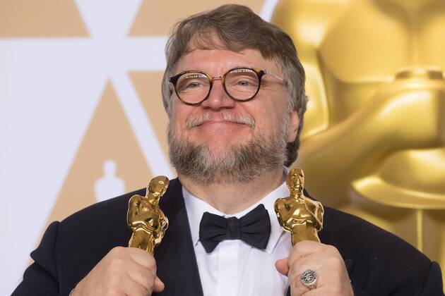 Guillermo del Toro pose backstage with the Oscar for best motion picture for work on The Shape of Water during the live ABC Telecast of The 90th OscarsÂ® at the DolbyÂ® Theatre in Hollywood, CA on Sunday, March 4, 2018.  Copyright: xMichaelxBakerx 33546_666PLX