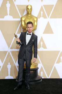 Sam Rockwell the actor and winner of the Photocall winner at the Academy Awards 90 Academy Awards on 4 3 2018 at the Hollywood Press Room 90th Annual Academy Awards Press Room winner Photocall