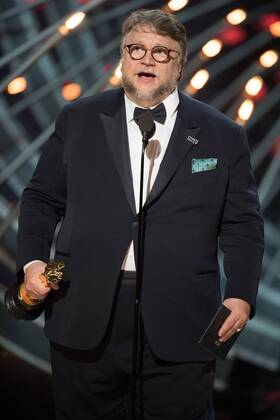 Guillermo del Toro accepts the Oscar for achievement in directing for work on The Shape of Water during the live ABC Telecast of The 90th OscarsÂ® at the DolbyÂ® Theatre in Hollywood, CA on Sunday, March 4, 2018.  Copyright: xAaronxPoolex 33546_711PLX