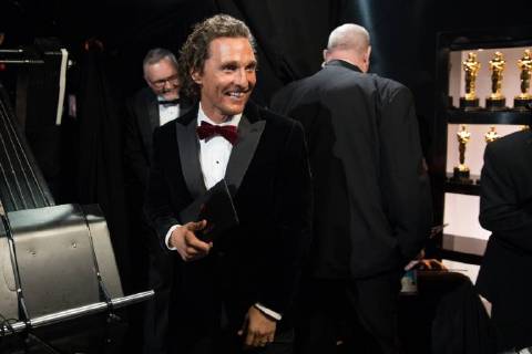 Matthew McConaughey backstage during the live ABC Telecast of The 90th OscarsÂ® at the DolbyÂ® Theatre in Hollywood, CA on Sunday, March 4, 2018.  Copyright: xMattxSaylesx 33546_753PLX