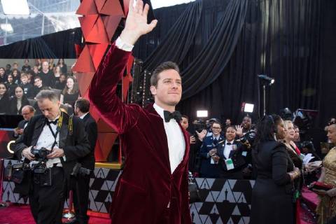 Armie Hammer arrives on the red carpet of The 90th OscarsÂ® at the DolbyÂ® Theatre in Hollywood, CA on Sunday, March 4, 2018.  Copyright: xMattxSaylesx 33546_795PLX