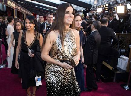 Sandra Bullock arrives on the red carpet of The 90th OscarsÂ® at the DolbyÂ® Theatre in Hollywood, CA on Sunday, March 4, 2018.  Copyright: xMattxSaylesx 33546_803PLX
