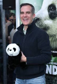 March 17, 2018 - Hollywood, CA, U.S. - 17 March 2018 - Hollywood, California - Eric Garcetti. IMAX Original Film Pandas Los Angeles Premiere held at IMAX TCL Theatre. Photo Credit: AdMedia Hollywood U.S. - ZUMAa123 20180317_zaa_a123_033 Copyright: xBirdiexThompsonx