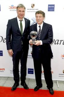 Marco Bode and Otto Rehhagel at the 13th Steiger Awards ceremony in the Alte Kaue of the Hansemann Dortmund colliery 17 03 2018 Foto:xC.xHardtx xFuturexImage