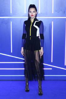 Moldovan model Doina Ciobanu attends the European Premiere of Ready Player One at Vue West End in London. MARCH 19th 2018  MESx18643