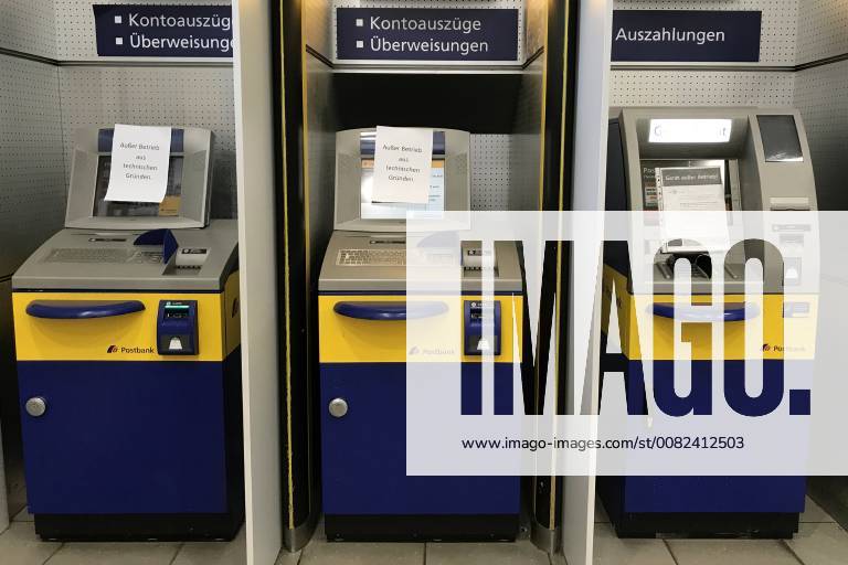 03 18 Berlin Ger Geldautomat Kontoauszugsdrucker Und Ueberweisungsterminal In Einer Postbank Fi