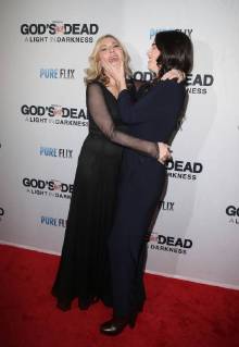 HOLLYWOOD, CA - MARCH 20: Tatum O Neal and Emily McEnroe, at the God s Not Dead: A Light in Darkness premiere at American Cinematheque s Egyptian Theatre on March 20, 2018 in Hollywood, California. Copyright: xFayexSadoux