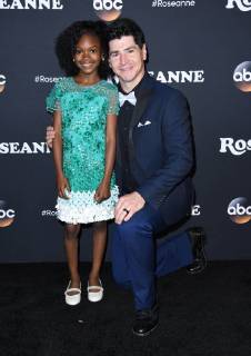 March 23, 2018 - Burbank, CA, U.S. - 23 March 2018 - Burbank, California - Jayden Rey, Michael Fishman. Roseanne Premiere Event held at Walt Disney Studios. Photo Credit: AdMedia Burbank U.S. - ZUMAa123 20180323_zaa_a123_047 Copyright: xBirdiexThompsonx