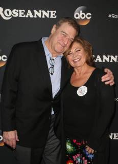 BURBANK, CA - MARCH 23: Roseanne Barr, John Goodman, at Roseanne Premiere Event at Walt Disney Studio Lot on March 23, 2018 in Burbank, California. Copyright: xFayexSadoux