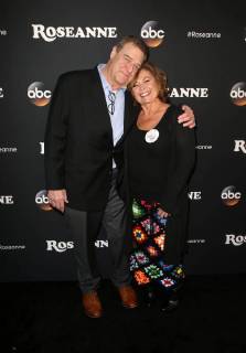 BURBANK, CA - MARCH 23: Roseanne Barr, John Goodman, at Roseanne Premiere Event at Walt Disney Studio Lot on March 23, 2018 in Burbank, California. Copyright: xFayexSadoux