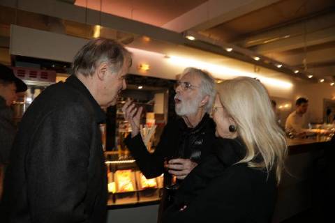 27 03 2018 Votiv Kino TWO MEN IN SUIT Movie Premiere A family saga by Josef Bierbichler in the picture Josef Bierbichler Michael Haneke with wife Susi ZWEI HERREN IN SUZZLE Film Premiere