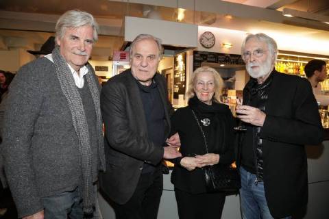 27 03 2018 Votiv Kino TWO MEN IN SUIT Film Premiere of a family saga by Josef Bierbichler Pictured Peter Simonischek Josef Bierbichler Michael Haneke with wife Susi ZWEI HERREN IN SUZZLE Film Premiere