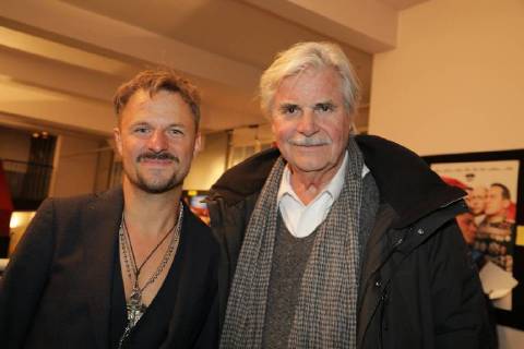 27 03 2018 Votiv Cinema TWO MEN IN SUIT Film Premiere a family saga by Josef Bierbichler in the picture Philipp Hochmair Peter Simonischek TWO MEN IN SUIT Film Premiere