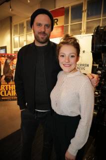 27 03 2018 Votiv Cinema TWO MEN IN SUIT Movie Premiere a family saga by Josef Bierbichler in the picture Simon Donatz Sophie Stockinger TWO MEN IN SUIT Film Premiere