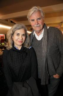 27 03 2018 Votiv Cinema TWO MEN IN SUIT Movie Premiere A family saga by Josef Bierbichler Pictured Peter Simonischek with wife Brigitte Karner TWO MEN IN SUIT Film Premiere