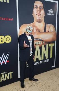 HOLLYWOOD, CA - MARCH 29: Rey Mysterio, at Los Angeles Premiere of Andre The Giant from HBO Documentaries at Pacific Cinerama Dome in Hollywood, California on March 29, 2018. Copyright: xFayexSadoux