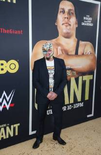 HOLLYWOOD, CA - MARCH 29: Rey Mysterio, at Los Angeles Premiere of Andre The Giant from HBO Documentaries at Pacific Cinerama Dome in Hollywood, California on March 29, 2018. Copyright: xFayexSadoux