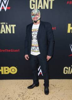 HOLLYWOOD, CA - MARCH 29: Rey Mysterio, at Los Angeles Premiere of Andre The Giant from HBO Documentaries at Pacific Cinerama Dome in Hollywood, California on March 29, 2018. Copyright: xFayexSadoux