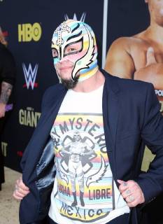 HOLLYWOOD, CA - MARCH 29: Rey Mysterio, at Los Angeles Premiere of Andre The Giant from HBO Documentaries at Pacific Cinerama Dome in Hollywood, California on March 29, 2018. Copyright: xFayexSadoux