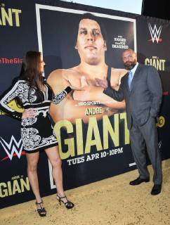 March 29, 2018 - Hollywood, CA, U.S. - 29 March 2018 - Hollywood, California - Stephanie McMahon, Paul Triple H Levesque. Andre the Giant Los Angeles Angeles premiere held at ACinerama Dome. Photo Credit: AdMedia Hollywood U.S. - ZUMAa123 20180329_zaa_a123_012 Copyright: xBirdiexThompsonx