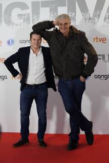 Preestreno en los Cines Callao de Fugitiva, una serie de RTVE con Paz Vega como actriz protagonista En la foto: Jota Abril y Fernando Romay Preview at the Cinemas Callao of Fugitiva, a series of RTVE with Paz Vega as leading actress Cordon Press  JosuxMondelox CordonxPress Preestreno Fugitiva