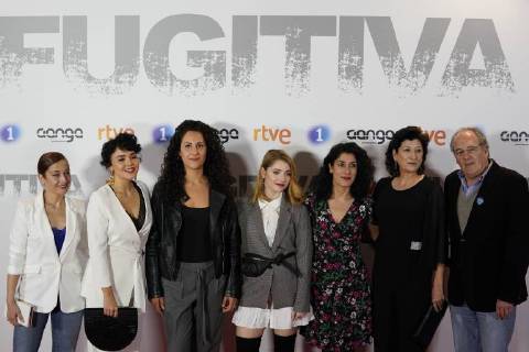 Preestreno en los Cines Callao de Fugitiva, una serie de RTVE con Paz Vega como actriz protagonista En la foto: Preview at the Cinemas Callao of Fugitiva, a series of RTVE with Paz Vega as leading actress Cordon Press  JosuxMondelox CordonxPress Preestreno Fugitiva