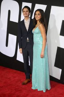 WESTWOOD, CA - APRIL 3: Miles Robbins, Geraldine Viswanathan, at the Premiere Of Universal Pictures Blockers at the Regency Village Theatre in Westwood, California on April 3, 2018. Copyright: xFayexSadoux