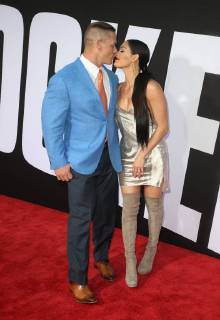 WESTWOOD, CA - APRIL 3: John Cena, Nikki Bella, at the Premiere Of Universal Pictures Blockers at the Regency Village Theatre in Westwood, California on April 3, 2018. Copyright: xFayexSadoux