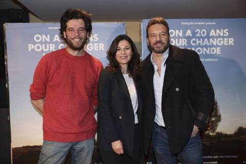 Maxime de Rostolan ( acteur et coordinateur projet Ferme d Avenir ) Helene Medigue Paul Charlent CELEBRITES : Avant Premiere On a 20ans pour changer le monde - Paris - 06 04 2018 GwendolineLeGoff Panoramic 