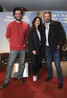 Maxime de Rostolan ( acteur et coordinateur projet Ferme d Avenir ) Helene Medigue Paul Charlent CELEBRITES : Avant Premiere On a 20ans pour changer le monde - Paris - 06 04 2018 GwendolineLeGoff Panoramic 