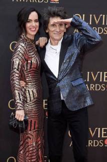 Ronnie Wood with wife Sally at the Olivier Awards 2018 at the Royal Albert Hall London 08 04 2018 Ronnie Wood with wife Sally  Foto:xS.xVasx xFuturexImage