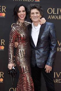 Ronnie Wood with wife Sally at the Olivier Awards 2018 at the Royal Albert Hall London 08 04 2018 Ronnie Wood with wife Sally  Foto:xS.xVasx xFuturexImage