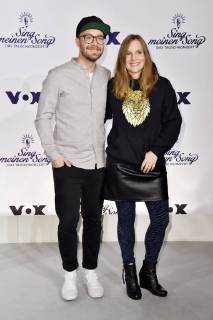 Mark Forster and Judith Holofernes at the photo shoot for the 5th season of the TV Show Sing my song 2018 at the Soho House Berlin 09 04 2018 Foto:xN.xKubelkax xFuturexImage