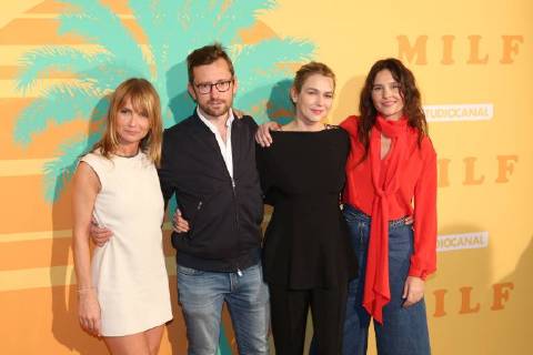 Axelle Laffont - Marie Josee Croze - Virginie Ledoyen CELEBRITES : Avant Premiere Milf - Paris - 17 04 2018 MichaelBaucher Panoramic 