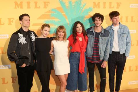 Bilder des Tages Wael Sersoub - Marie Josee Croze - Axelle Laffont - Virginie Ledoyen - Matthias Dandois - Victor Meutelet CELEBRITES : Avant Premiere Milf - Paris - 17 04 2018 MichaelBaucher Panoramic 