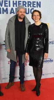 World premiere Two men in a suit at Andechs Monastery on 18 March 2018 Simon Donatz and Martina Gedeck
