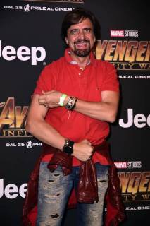 Milano, Prima del film Avengers Infinity Wars Nella foto: Valerio Staffelli  Copyright: xSimonaxChiocciax xSimonaxChiocciaxFotosickix