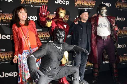 Milano, Prima del film Avengers Infinity Wars Nella foto: Max Pezzali  Copyright: xSimonaxChiocciax xSimonaxChiocciaxFotosickix