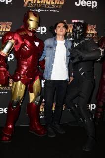 Milano, Prima del film Avengers Infinity Wars Nella foto: Enea Barozzi  Copyright: xSimonaxChiocciax xSimonaxChiocciaxFotosickix