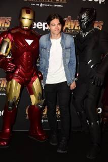 Milano, Prima del film Avengers Infinity Wars Nella foto: Enea Barozzi  Copyright: xSimonaxChiocciax xSimonaxChiocciaxFotosickix