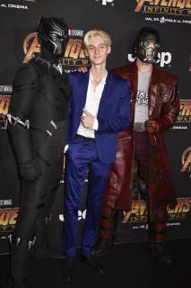Prima del film Avengers Infinity Wars nella foto: Luca Chikovani  Copyright: xRiccardoxGiordanox xFotosickix