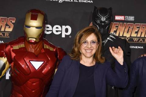 Prima del film Avengers Infinity Wars nella foto: Carla Signoris  Copyright: xRiccardoxGiordanox xFotosickix