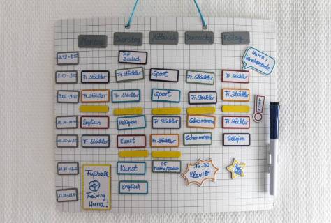 Timetable of a primary school 2 class