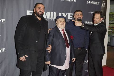 Directors Kubilay Sarikaya Muhammed Kirtan Sedate Kirtan and Moritz Bleibtreu Premiere FAMILY in Berlin on 26 04 2018 Premiere FAMILY