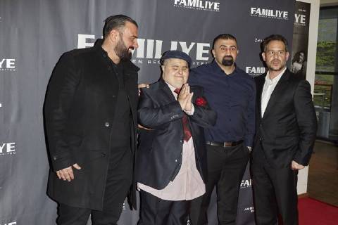 Directors Kubilay Sarikaya Muhammed Kirtan Sedate Kirtan and Moritz Bleibtreu Premiere FAMILY in Berlin on 26 04 2018 Premiere FAMILY
