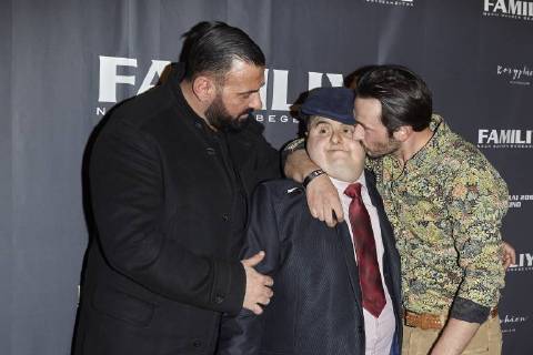 Directors Kubilay Sarikaya Muhammed Kirtan and Sedat Kirtan premiere FAMILY in Berlin on 26 04 2018 Premiere FAMILYE