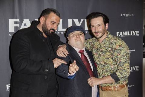Directors Kubilay Sarikaya Muhammed Kirtan and Sedat Kirtan premiere FAMILY in Berlin on 26 04 2018 Premiere FAMILYE