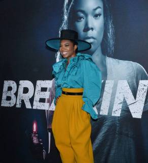 Cast member Gabrielle Union attends the special screening of the motion picture thriller Breaking In at the ArcLight Cinema Dome in the Hollywood section of Los Angeles on May 1, 2018. Storyline: A woman fights to protect her family during a home invasion.  LAP2018050109 JIMxRUYMEN