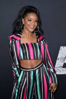 Cast member Ajiona Alexus attends the special screening of the motion picture thriller Breaking In at the ArcLight Cinema Dome in the Hollywood section of Los Angeles on May 1, 2018. Storyline: A woman fights to protect her family during a home invasion.  LAP2018050120 JIMxRUYMEN